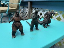 Set of 3 Godzilla Toys Action Figure