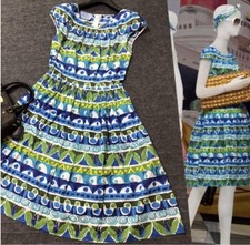 USED BEAUTIFUL PRADA PATTERNED DRESS WITH FLARE. GOOD