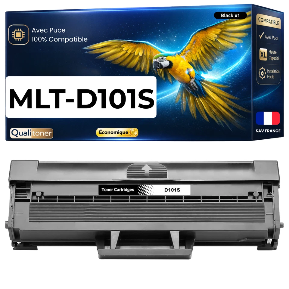 MLTD101S MLT-D101S 101S SU696A compatible pour Samsung Noir puce - Photo 1/4