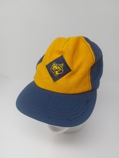 Vtg USA Made Cub Scouts Snapback Hat Size S/M Adjustable Cap