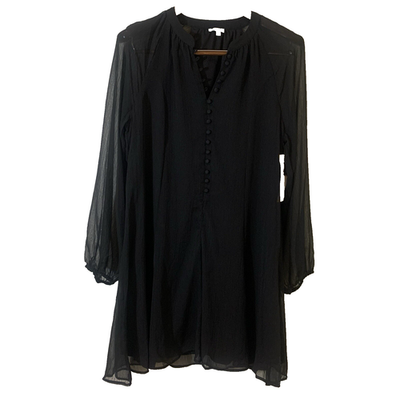 black chiffon shift dress Joie Womens Shift Dress Medium Black Chiffon Whimsigoth Witchy Fairy Grunge