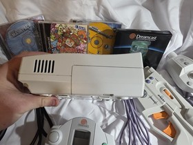 Sega Dreamcast White Console Bundle HKT-3020 Tested, Games, New VMU RARE, Extras