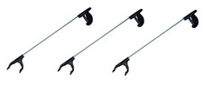 3x Alu Greifzange Greifarm Greifhilfe M&uuml;llzange M&uuml;llgreifer Senioren Kinder 76cm