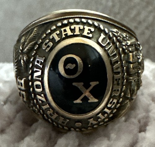 Vintage 10k 1964 Theta Chi ASU Arizona State University Class Ring & 3 ...