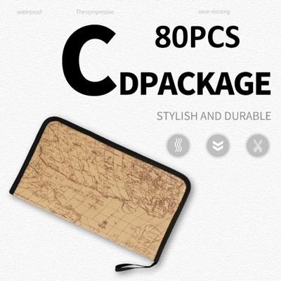 CD-Tasche DVD Wallet 80 CD DVD BluRay Disc Booklet Case Hülle Album Box Halter