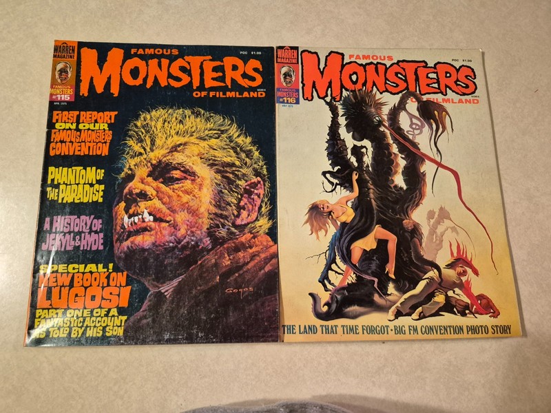 Famous Monsters of Filmland #115 and #116 (Lot of Two Books) 1975