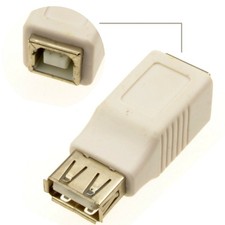 Image of USB 2.0 Adapter A Female to B Male (Grey) [002739]