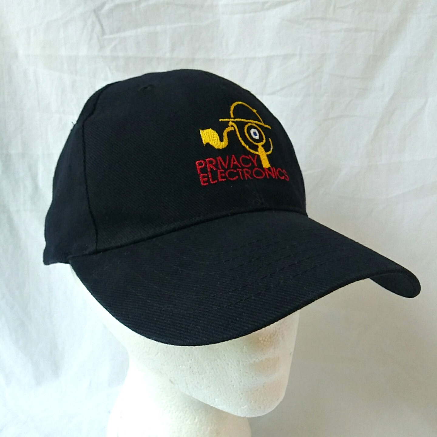 Privacy Electronics Strapback Hat Logo Black Flor… - image 2