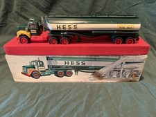 1967 Hess Red Velvet Tanker Truck,Rare,Lights Work,Marx