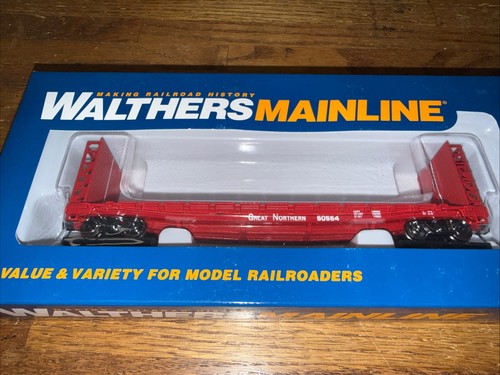 Walthers Mainline HO 910-5930 Great Northern 53' GSC Bulkhead Flatcar #60564 Nuevo en caja | Zustand: New