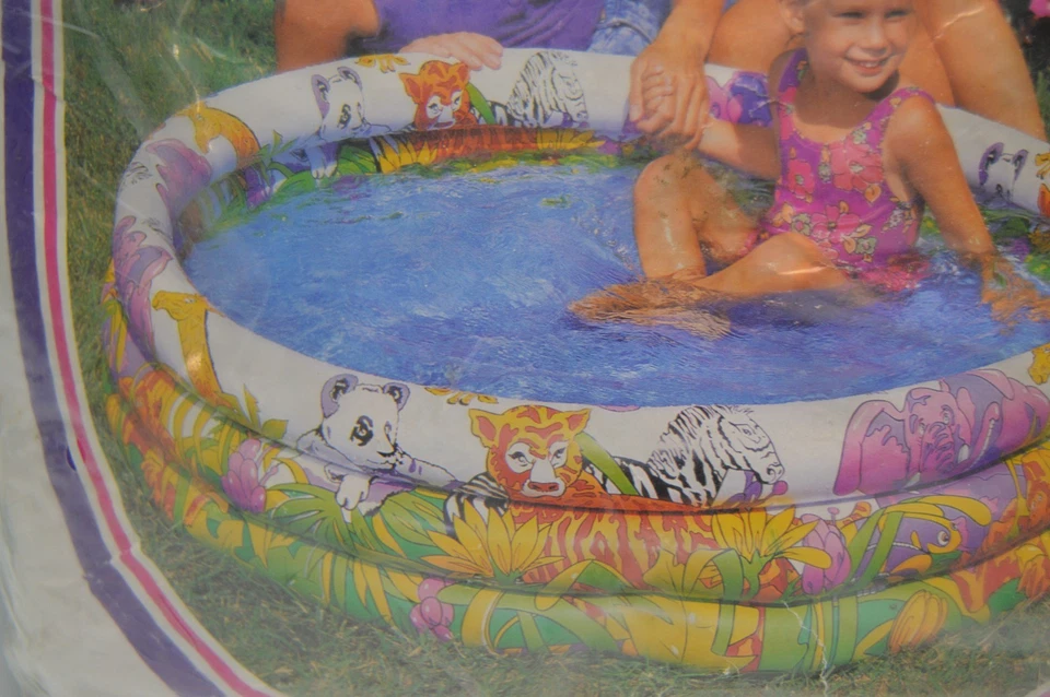 Vintage Intex Jungle Fun Pool 48"x10" 1994 Inflatable Swimming Children's Play - Image 4 of 4