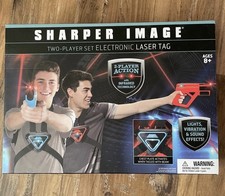 New Sharper Image 2 Player Laser Tag Electronic Laser Tag Infrared Technology