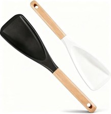 Silicone Cooking Spoon 2-Pack - silicone cooking spoons for nonstick cookware,