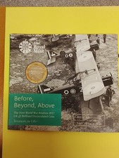 First World War Aviation £2 Coin Mis-strike Error Coin Brilliant Uncirculated