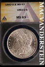 1882-O Morgan Dollar - ANACS MS 63 - Scarce  No Reserve  #SLK628