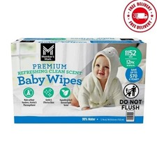 Member's Mark Premium Baby Wipes, Refreshing Clean Scent, 12 pk., 1152 Wipes
