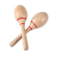 Maracas, Professional Wooden Rumba Shakers Hand Percussion Rattles Latin Musi