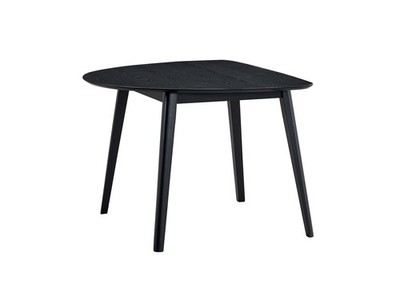 Real Black Finish Dining Table