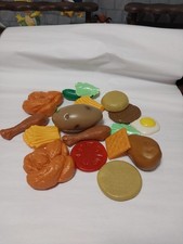 18 Piece Assorted Vintage Pretend Play Kids Kitchen Food Replacement Pieces