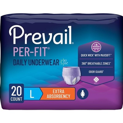 Per-Fit for Women Daily Protective Underwear, Pull-up Disposable Adult Diaper...