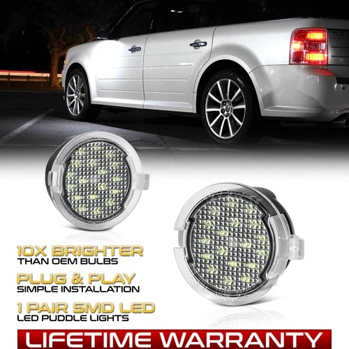 2PCs HIGH POWER LED Side Mirror Lamp Puddle Light Ford F150/Explorer/Fusion/Edge