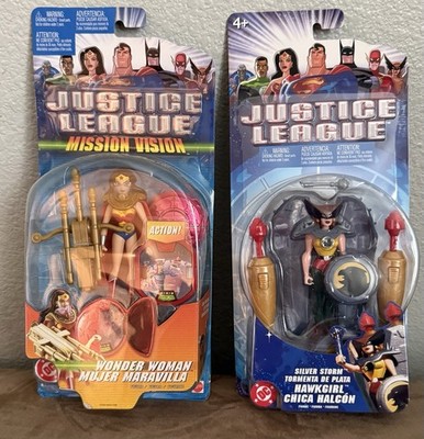 2003-04 MATTEL DC JUSTICE LEAGUE HAWKGIRL SILVER STORM WONDER WOMAN FIGURE LOT