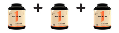 3 x Rule1 R1 Protein Whey Isolate - Naturally Flavored (4,3lbs) (64,96 EUR/kg)