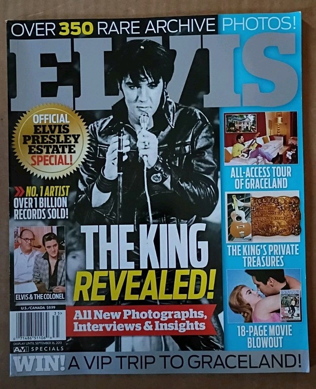 2013 ELVIS THE KING REVEALED! MAGAZINE - GREAT PHOTOS - K 1604