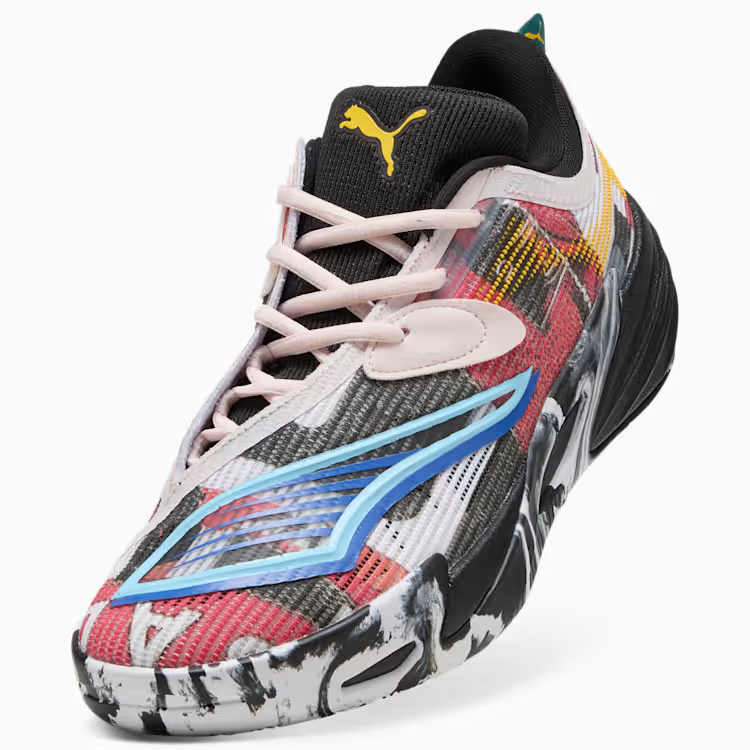 スパイク・シューズ Puma Nitro Puma All-Pro NITRO 2 Basketball Shoes 312841-01 Jasmine Flower
