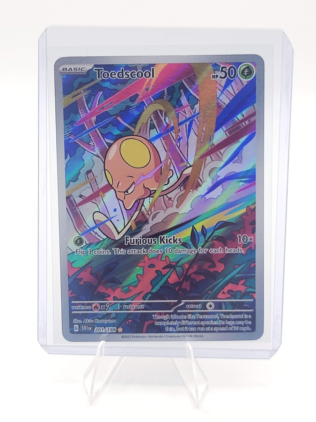 Toedscool 201/198 IR - SV01: Scarlet & Violet Base Set Holo Pokémon TCG - NM