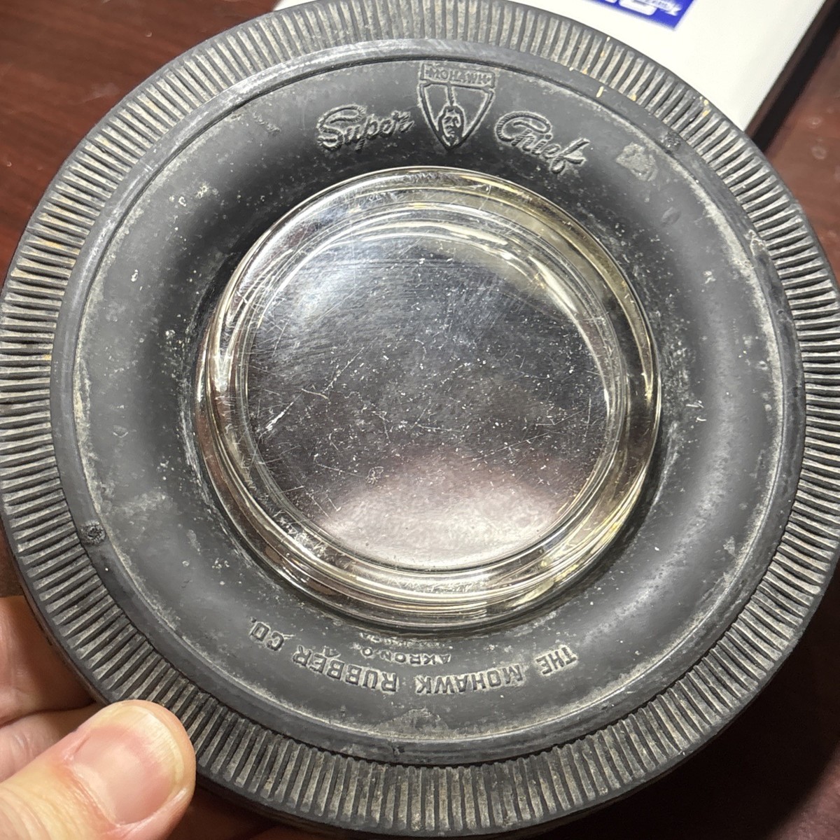 Mohawk Rubber Co; Akron OH Super Chief Advertising Tire Ashtray | eBay