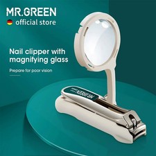 MR.GREEN Nail Clipper with 2X Magnifying Glass Pro Tool