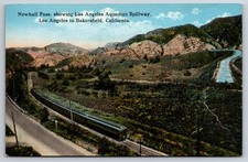 Newhall Pass Los Angeles Aqueduct Spillway Bakersfield California CA c1910 PC