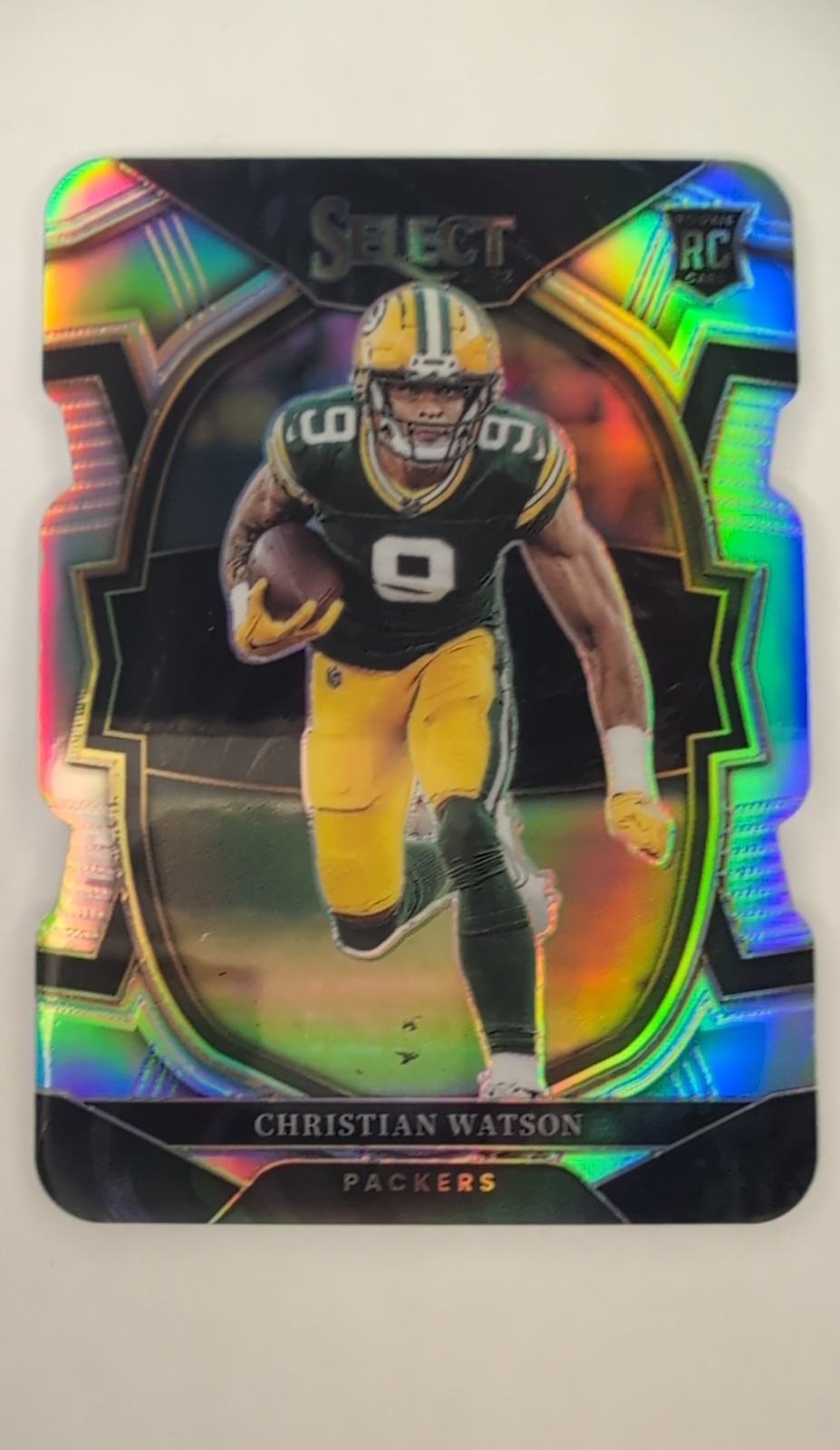 2022 Panini Select - Concourse Christian Watson #53 Silver Prizm Die-Cut (RC)