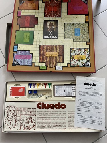 Jeu Cluedo Vintage - Miro Company 1951 - Boîte Jaune - Pour Pièces Ou Déco