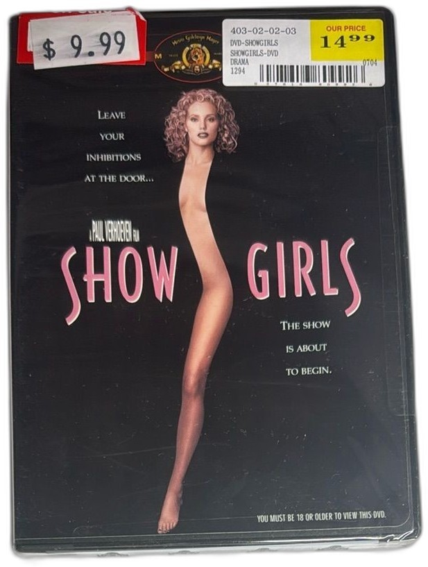 Showgirls 1995 DVD Paul Verhoeven Elizabeth Berkley MGM Sealed