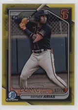 2024 Bowman Draft Chrome Yellow Refractor 57/75 Rayner Arias #BDC-189 1g1q