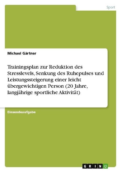 Trainingsplan Zur Reduktion Des Stresslevels, Senkung Des Ruhepulses Und Leistun-image