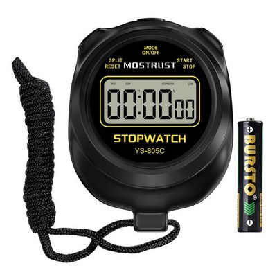 Digital Simple Stopwatch Timer, Single Lap Countdown Timer with On/Off, AAA B...