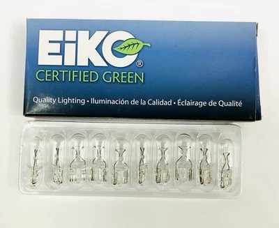 EIKO 10 x Glassockellampe Glühlampe Birne T10 6V 2W 330mAh Merkur Bally Löwen Flippe