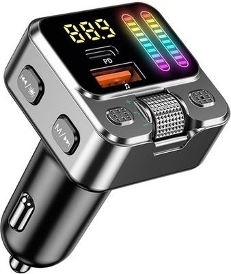 Transmisor Bluetooth 5.3 USB Para Carro Auto Cargador Receptor Adaptor FM Radio