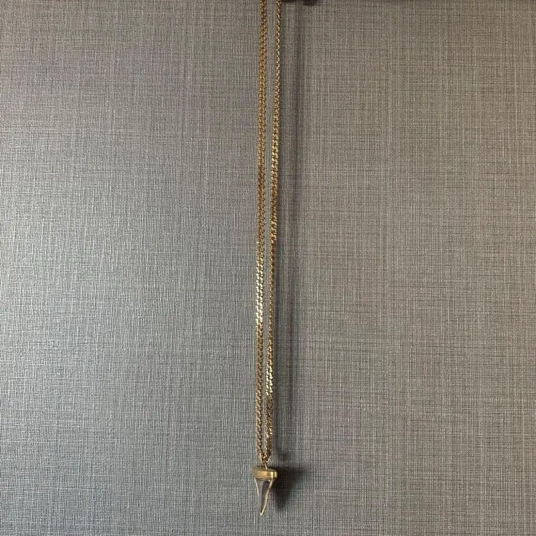 GIVENCHY Sharktooth Necklace Jewelry Gold Vintage Rare Limited Japan thumbnail 2