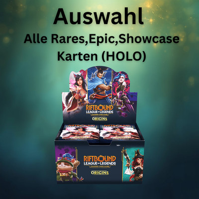 Riftbound TCG Origins   Rare, Epic & Showcase Cards   English   Choose Card