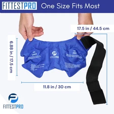 Ankle Ice Pack Wrap for Swelling, Ice Pack for Injuires Reusable Cold Pack Wr...