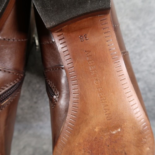 Alberto Fermani Shoes Womens 38 Ankle Boots Leather Classic Fashion Minimalist - Picture 13 of 18