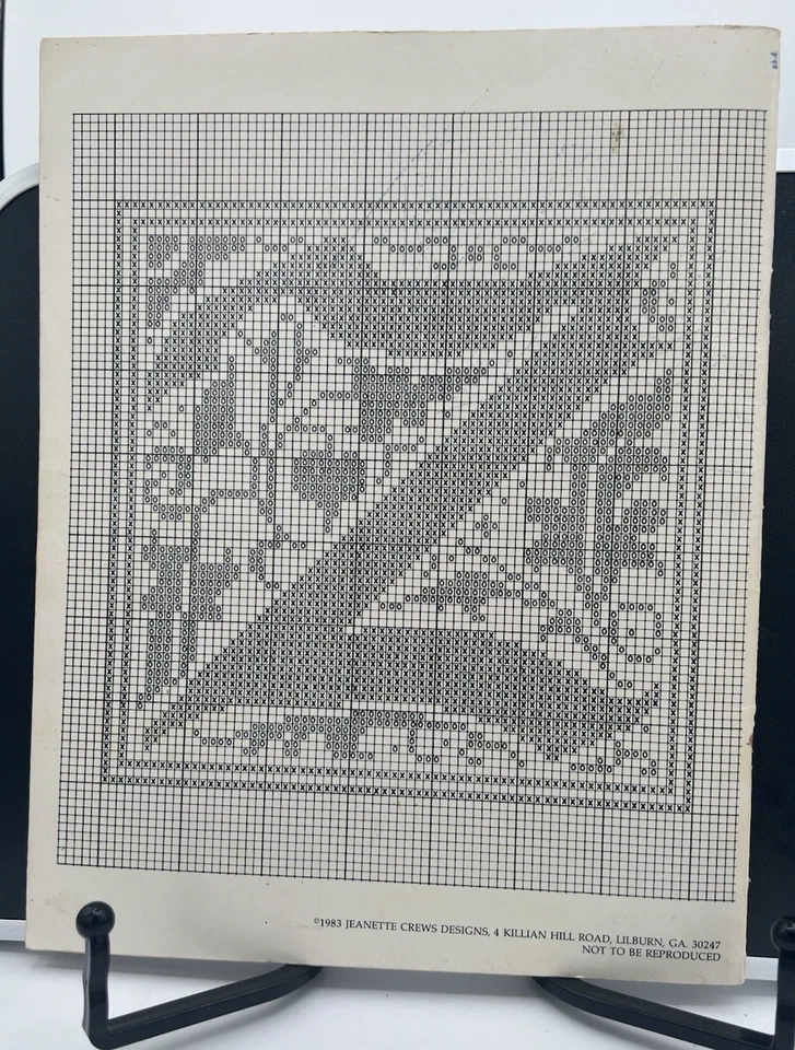 Jeanette Crews Designs Ornamental Alphabet Cross Stitch Needlepoint Graphs 1983 - Image 3 of 3
