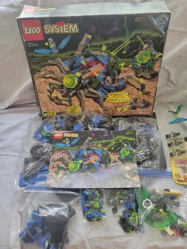 Unassembled Lego 6977 Insectoids Arachnoid Star Base Complete 1998