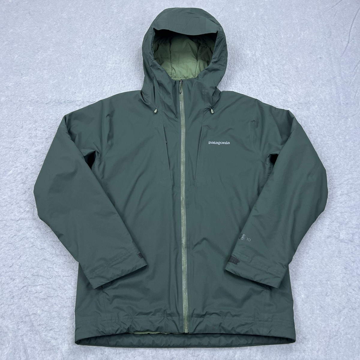 Patagonia Men's Stretch Nano Storm Jacket Small Green H2No Hooded