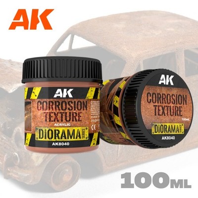 AK Interactive: CORROSION - Acrylic Rust Texture Effects FX - 100ml - AK8040