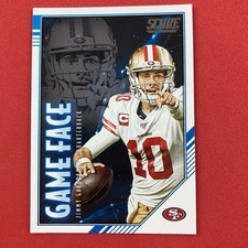 Jimmy Garoppolo 2020 Panini Score Game Face #GF-JG San Francisco 49ers